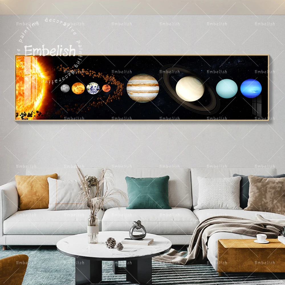Solar System Canvas Painting Wall Art Planet Paintings Space Astronaut Posters and Prints for Living Room Decor Bedside Art
Solar System Canvas Painting Wall Art Planet Paintings Space Astronaut Posters and Prints for Living Room Decor Bedside Art