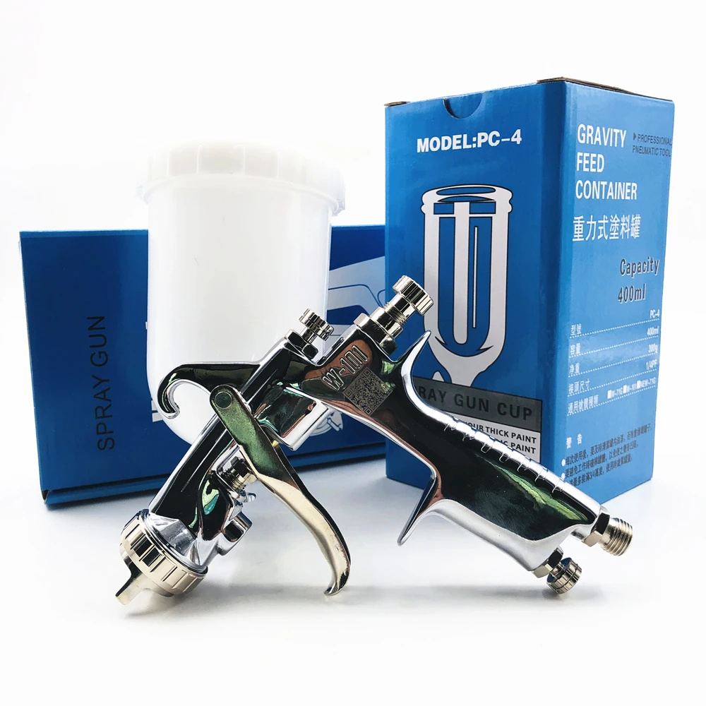 Janpan W-101 Spray Gun w101 HVLP Manual Paint Gun Gravity Type 0.8/1.0/1.3/1.5/1.8mm 134G 400ml Furniture Car Coating Painting
Janpan W-101 Spray Gun w101 HVLP Manual Paint Gun Gravity Type 0.8/1.0/1.3/1.5/1.8mm 134G 400ml Furniture Car Coating Painting