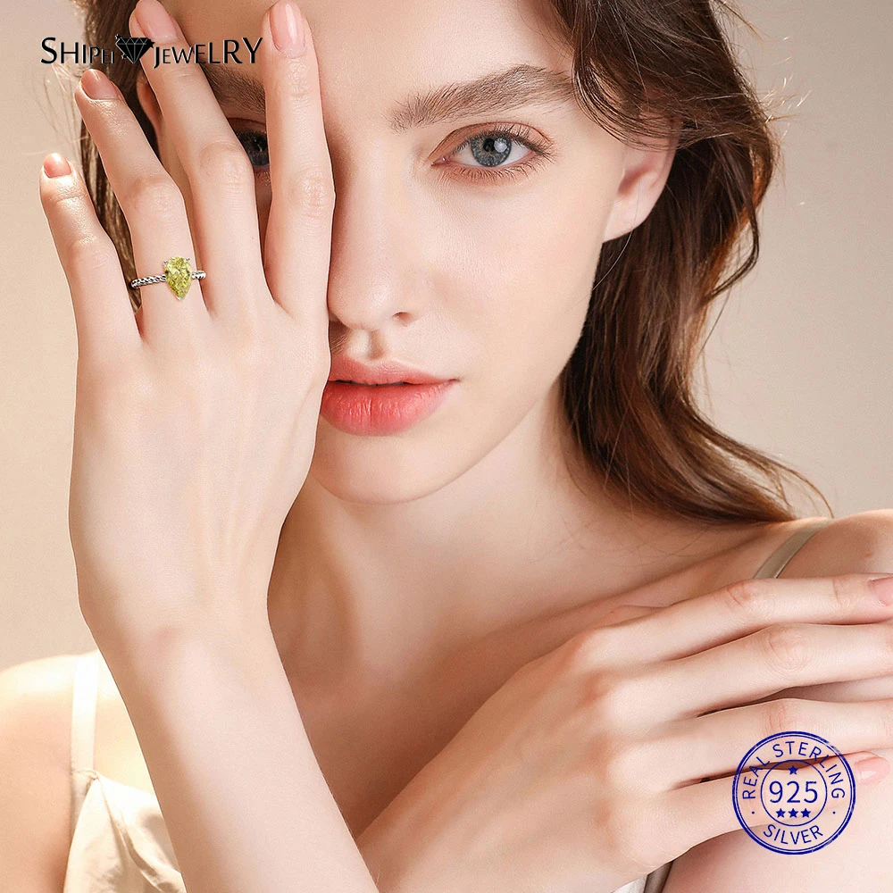 Shipei Personalized Yellow Sapphire Ring for Women 100% 925 Sterling Silver Water Drop Gemstone Ring Wedding Engagement Size 6-9
Shipei Personalized Yellow Sapphire Ring for Women 100% 925 Sterling Silver Water Drop Gemstone Ring Wedding Engagement Size 6-9