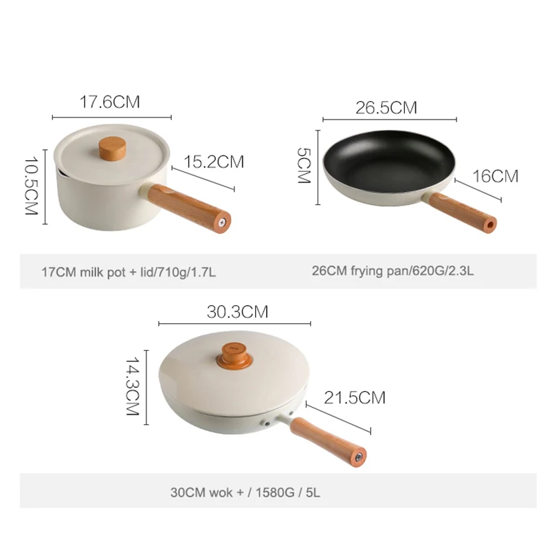 Non-Stick Cooking Set Thickened Kitchen Soup Pot Flat-Bottomed Milk Pan Wooden Handle Pot Cooker Lidcooking Utensils
Non-Stick Cooking Set Thickened Kitchen Soup Pot Flat-Bottomed Milk Pan Wooden Handle Pot Cooker Lidcooking Utensils