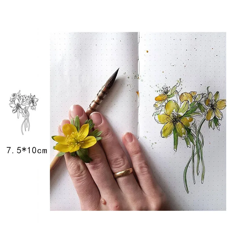 Clear Stamps Silicone Seal for DIY Scrapbooking Card Bunch of flowers Rubber Stamps Making Photo Album Handemade Crafts Stamps
Clear Stamps Silicone Seal for DIY Scrapbooking Card Bunch of flowers Rubber Stamps Making Photo Album Handemade Crafts Stamps