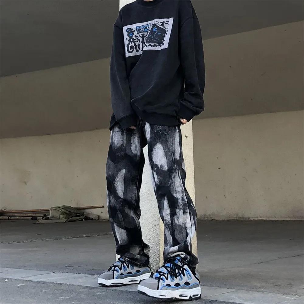 Tie Dye Straight Loose Jeans Men Retro High Street Oversize Casual Denim Trousers Harajuku Washed Hip Hop Jean Punk Pants Boys
Tie Dye Straight Loose Jeans Men Retro High Street Oversize Casual Denim Trousers Harajuku Washed Hip Hop Jean Punk Pants Boys