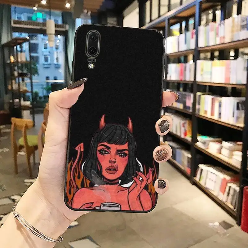 Devil Woman Bad girl smoke eyes Phone Case For Huawei honor Mate P 10 20 30 40 i 9 8 pro x Lite smart 2019 nova 5t
Devil Woman Bad girl smoke eyes Phone Case For Huawei honor Mate P 10 20 30 40 i 9 8 pro x Lite smart 2019 nova 5t
