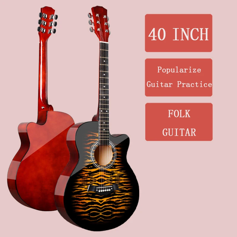 40-дюймовая фольклорная гитара из липы светильник гитара для новичков и начинающих, популярная гитара для практики 
40-дюймовая фольклорная гитара из липы светильник гитара для новичков и начинающих, популярная гитара для практики