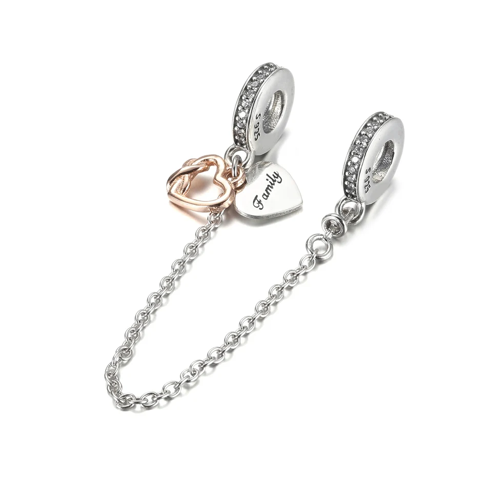 Authentic S925 Silver Bead Heart Family Heart Safety Chain Charm for Women Bracelet Bangle DIY Jewelry
Authentic S925 Silver Bead Heart Family Heart Safety Chain Charm for Women Bracelet Bangle DIY Jewelry