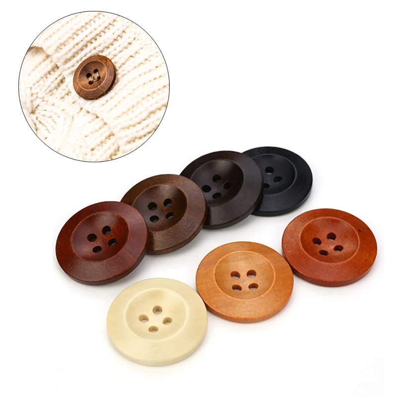 50pcs Natural Color Wooden Buttons Sewing Diy Crafts Scrapbooking 4 Hole Round Wood Button For Clothes Coat Handmade Accessories
50pcs Natural Color Wooden Buttons Sewing Diy Crafts Scrapbooking 4 Hole Round Wood Button For Clothes Coat Handmade Accessories