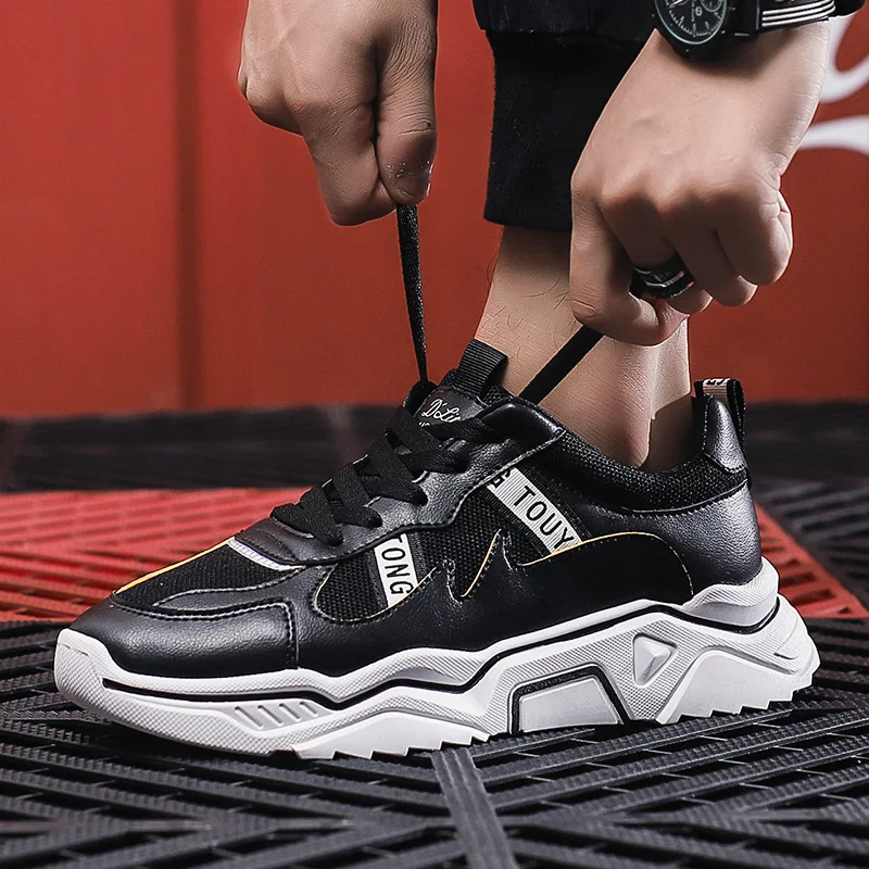 Trendy Brand Mens Casual Shoes Add Height Sneakers Men Leather Patchwork Mesh Breathable Comfortable Trainer Shoes Male Footwear
Trendy Brand Mens Casual Shoes Add Height Sneakers Men Leather Patchwork Mesh Breathable Comfortable Trainer Shoes Male Footwear