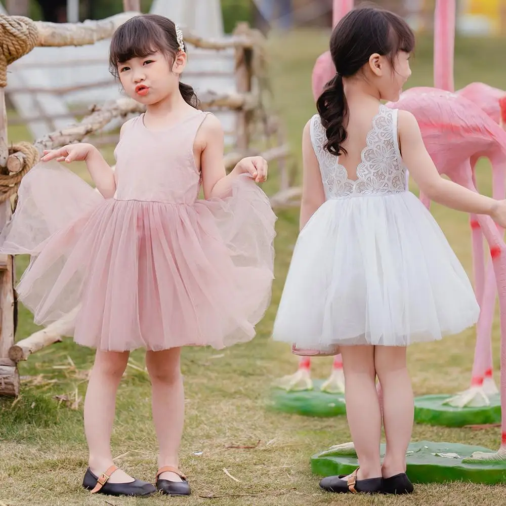 Backless Lace Wedding Dress for Kids Girls Sleeveless Summer Skirt Children's Party Princess Ball Gown Tutu Dress Beach Clothes
Backless Lace Wedding Dress for Kids Girls Sleeveless Summer Skirt Children's Party Princess Ball Gown Tutu Dress Beach Clothes