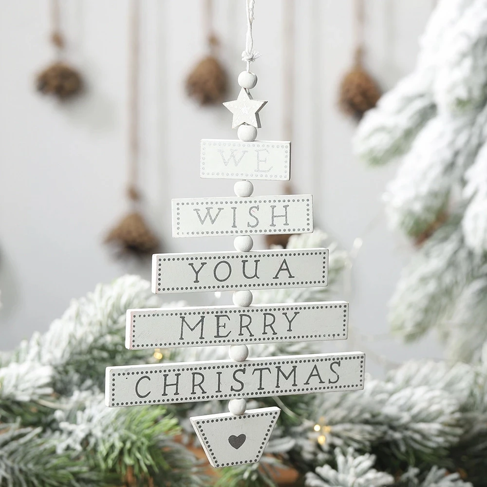 Wooden tree shape Pendants Ornaments Hanging Christmas greetings Gifts For Wedding Xmas Party Decorations door Ornaments
Wooden tree shape Pendants Ornaments Hanging Christmas greetings Gifts For Wedding Xmas Party Decorations door Ornaments