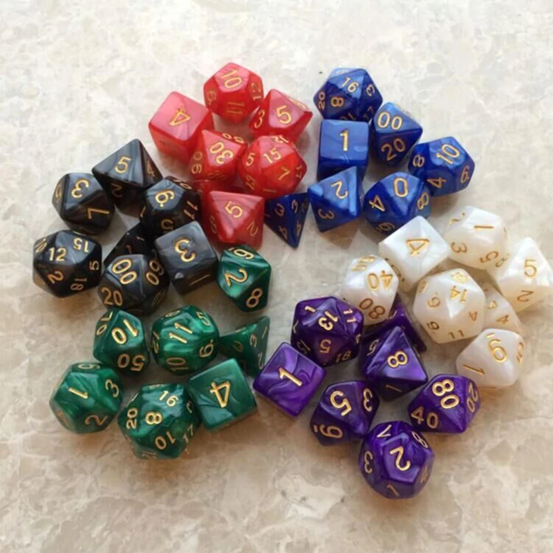 7pcs D20 Acrylic Polyhedral Dice Glitter Double Colors 20 Sided Dices Table Board Playing Game for Bar Pub Club Party
7pcs D20 Acrylic Polyhedral Dice Glitter Double Colors 20 Sided Dices Table Board Playing Game for Bar Pub Club Party