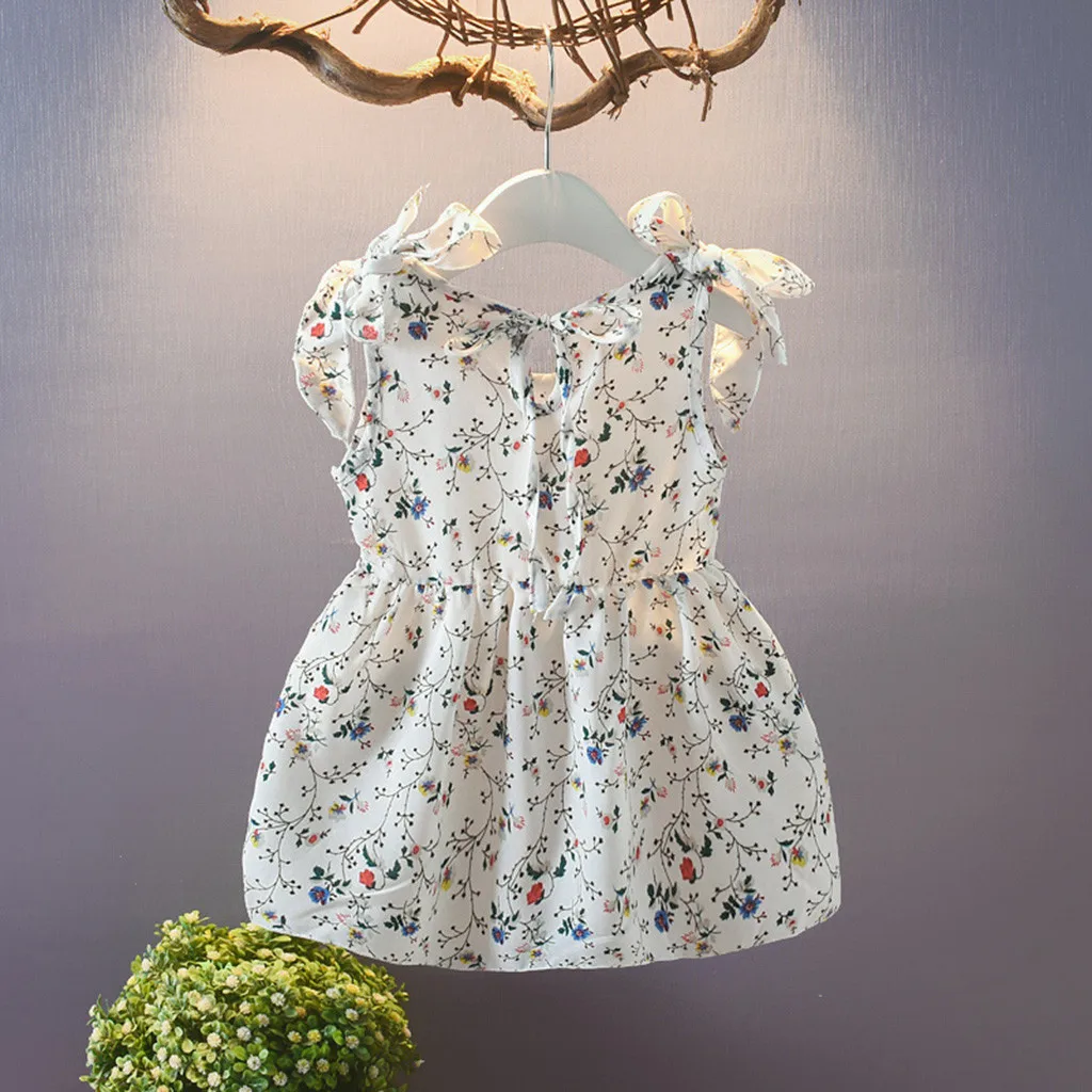Summer Dress Baby Girl Clothes Newborn Toddler Kids Sleeveless Ribbons Bow Floral printing Dress for girls Princess Dresses
Summer Dress Baby Girl Clothes Newborn Toddler Kids Sleeveless Ribbons Bow Floral printing Dress for girls Princess Dresses