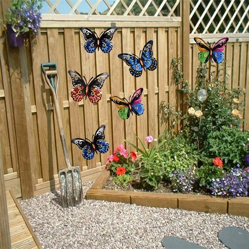 4Pcs 3D Metal Butterfly Wall Sculptures Art Hanging Decor for Patio Garden Backyard Outdoor and Indoor Set
4Pcs 3D Metal Butterfly Wall Sculptures Art Hanging Decor for Patio Garden Backyard Outdoor and Indoor Set