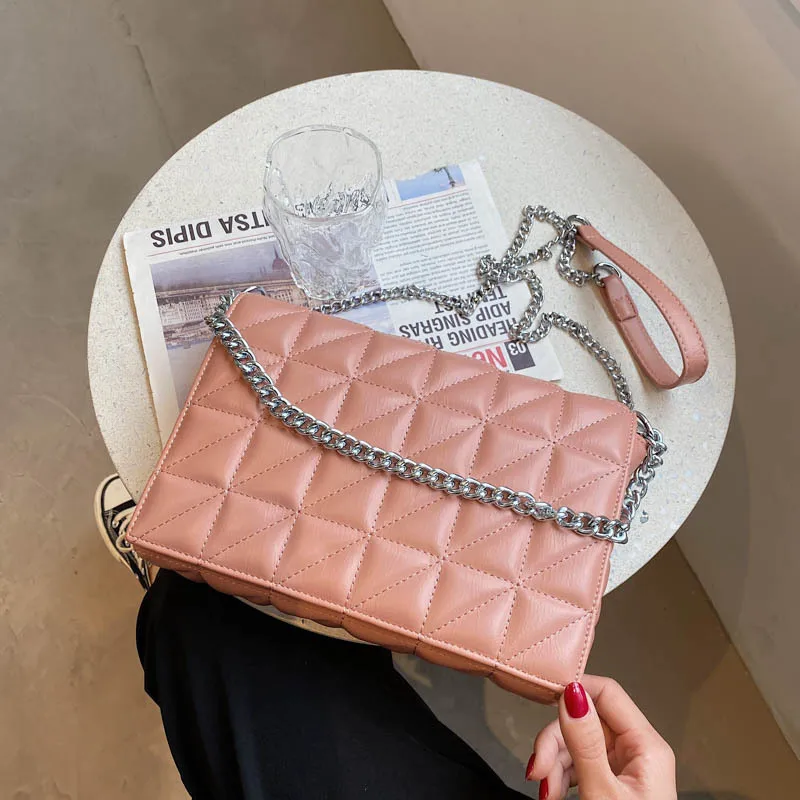 Solid Color Square Crossbody Bag 2021 Fashion New High Quality Pu Leather Women's Designer Handbag Chain Shoulder Messenger Bag
Solid Color Square Crossbody Bag 2021 Fashion New High Quality Pu Leather Women's Designer Handbag Chain Shoulder Messenger Bag