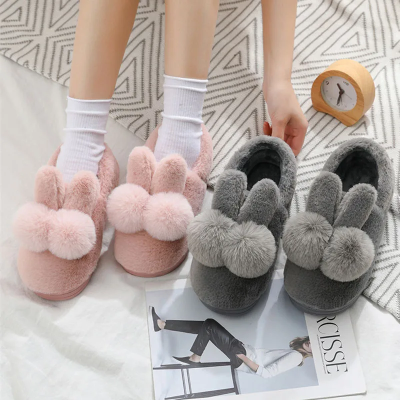 Men Ladies Slippers For Home Cotton Sandals Warm Home Plush Furry Shoes Cartoon Rabbit Fur Slides Shoes For Women Winter Shoes
Men Ladies Slippers For Home Cotton Sandals Warm Home Plush Furry Shoes Cartoon Rabbit Fur Slides Shoes For Women Winter Shoes