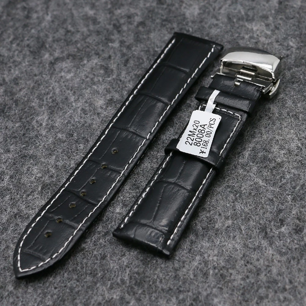 Watch Accessories Universal Genuine Leather Strap 18mm 20mm 22mm Watchband for Ladies Men Black Watches Strap Butterfly Buckle
Watch Accessories Universal Genuine Leather Strap 18mm 20mm 22mm Watchband for Ladies Men Black Watches Strap Butterfly Buckle
