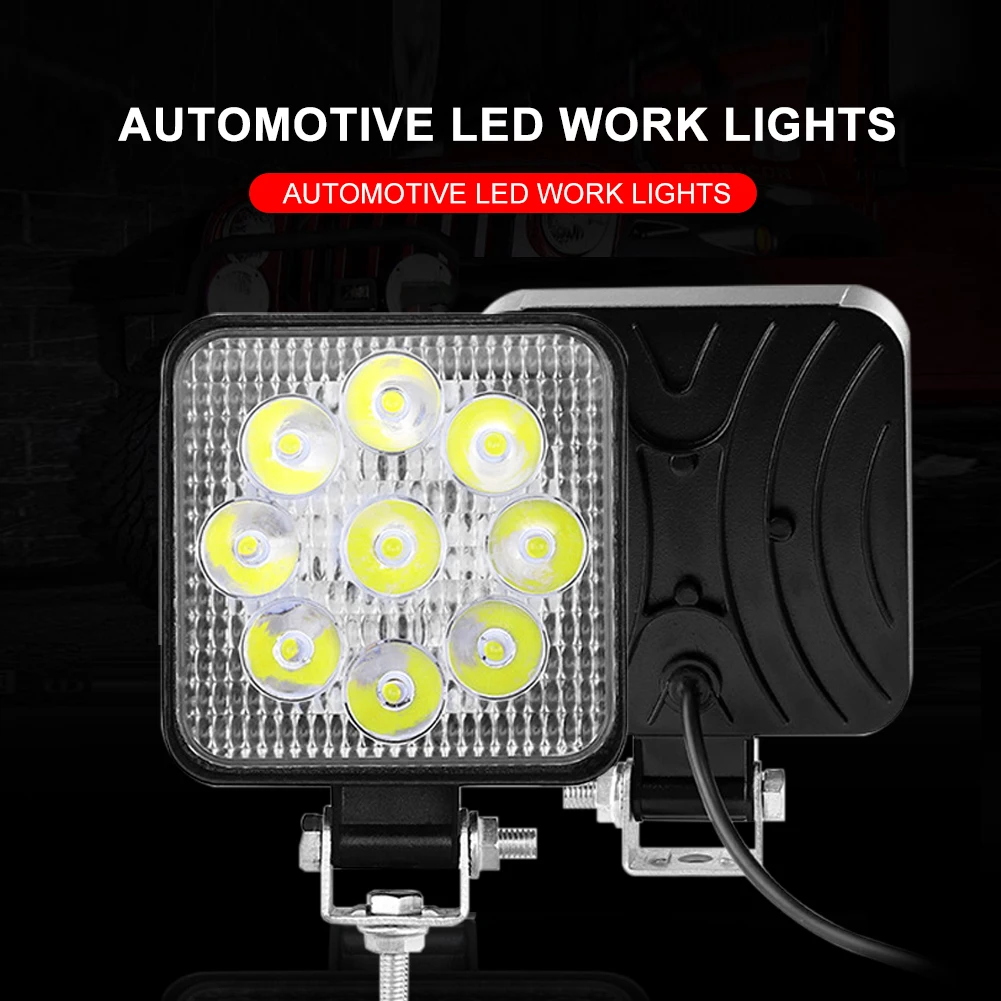 1/2Pcs 27W 12-24V IP67 6000K Square Auto Lamp LED Bar Fog Light Work Light Bar For Off Road ATV Tractor Train
1/2Pcs 27W 12-24V IP67 6000K Square Auto Lamp LED Bar Fog Light Work Light Bar For Off Road ATV Tractor Train