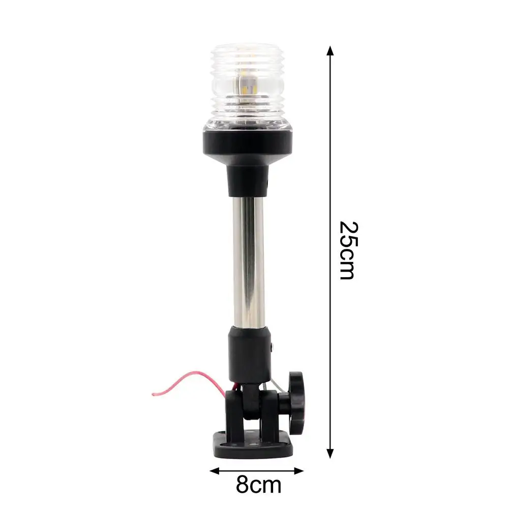 White LED Boat Stern Light Folding Fishing Pontoon Anchor Light Boat Navigation Waterproof Signal Light
White LED Boat Stern Light Folding Fishing Pontoon Anchor Light Boat Navigation Waterproof Signal Light