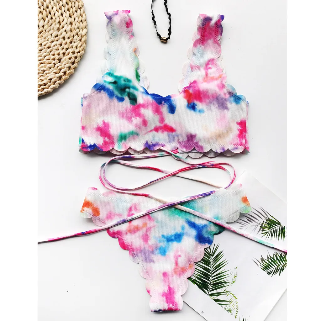 Sexy Bikini Swimsuits Female Swimwear Beach Wear Two-piece Tie-dye Print Bandage Bathing Suit Sports Pool Women Swimming Suits
Sexy Bikini Swimsuits Female Swimwear Beach Wear Two-piece Tie-dye Print Bandage Bathing Suit Sports Pool Women Swimming Suits