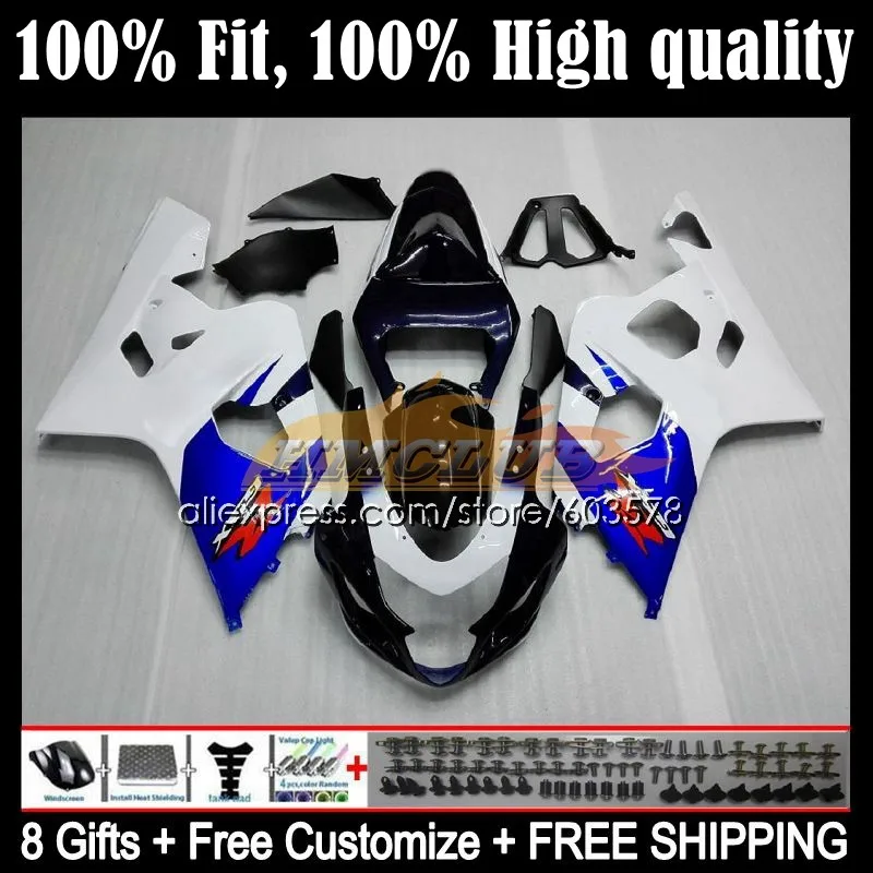 Инъекция OEM для SUZUKI 600CC GSXR-750 K4 GSXR 600 750 CC 4CL.5 GSXR-600 GSXR750 04 05 GSXR600 2004 2005 обтекатель белый синий
Инъекция OEM для SUZUKI 600CC GSXR-750 K4 GSXR 600 750 CC 4CL.5 GSXR-600 GSXR750 04 05 GSXR600 2004 2005 обтекатель белый синий