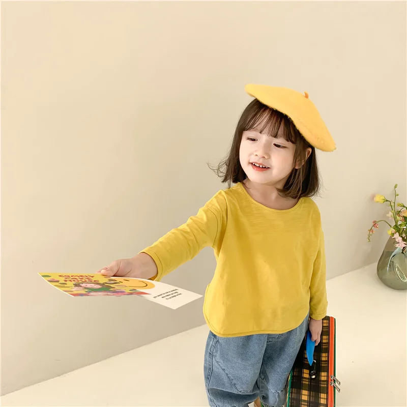 Girls Cotton Thin Solid Color T shirt Spring Summer Kids Casual All-match Tops Clothes Baby Girls Tee
Girls Cotton Thin Solid Color T shirt Spring Summer Kids Casual All-match Tops Clothes Baby Girls Tee