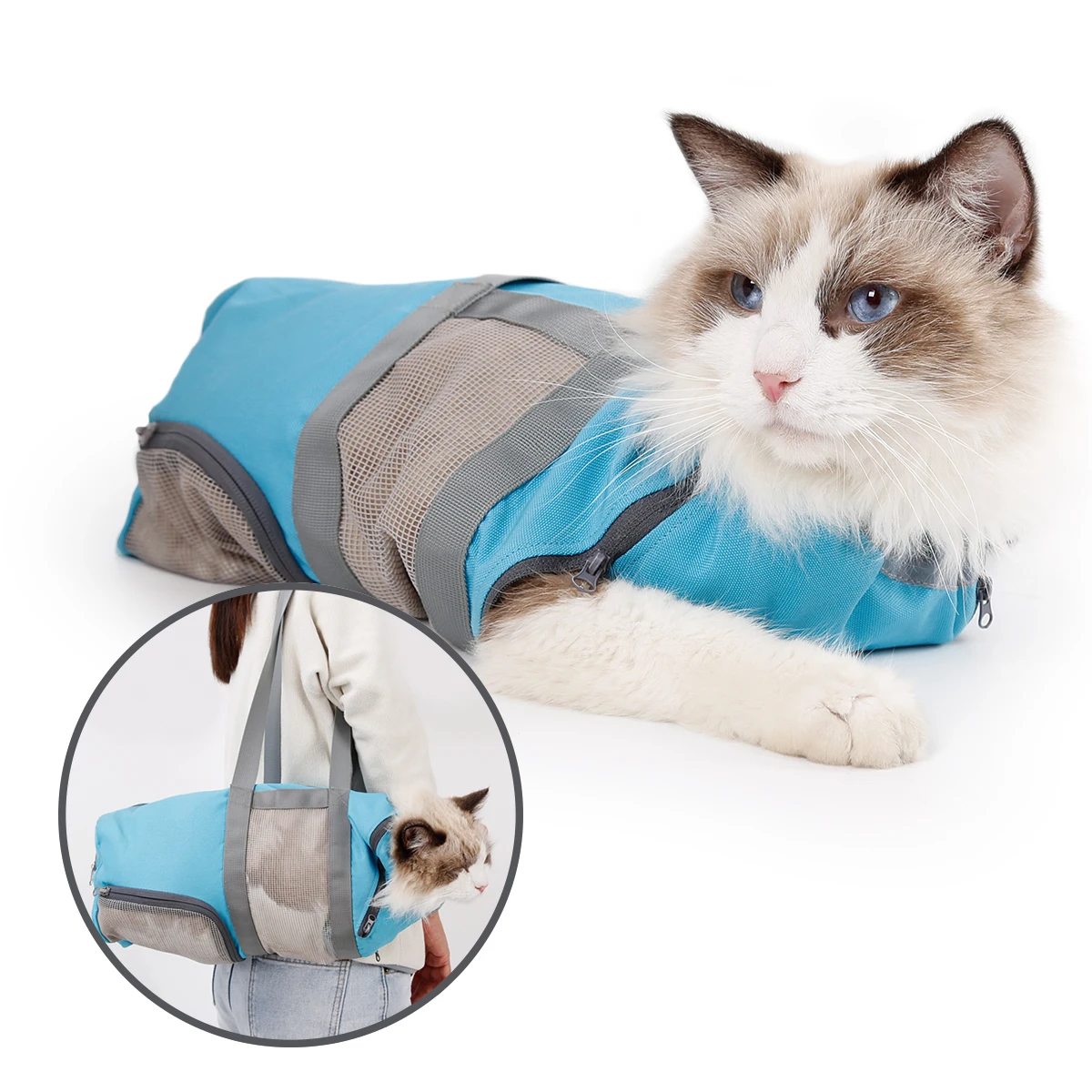 Cat Grooming Shower Bag Anti-bite Anti-scratch Cat Control Bathing Nail Trimming Ear Cleaning Shower Restraint Pet PC60039
Cat Grooming Shower Bag Anti-bite Anti-scratch Cat Control Bathing Nail Trimming Ear Cleaning Shower Restraint Pet PC60039