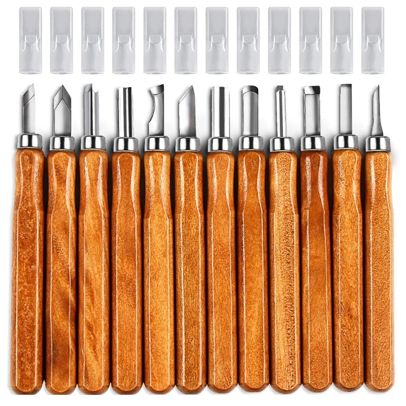 2021 New 12pcs DIY Woodcut Knife Sculpture Wood Carving Tools Woodworking Cutter Graver Sculpt Pottery Ceramic Clay
2021 New 12pcs DIY Woodcut Knife Sculpture Wood Carving Tools Woodworking Cutter Graver Sculpt Pottery Ceramic Clay