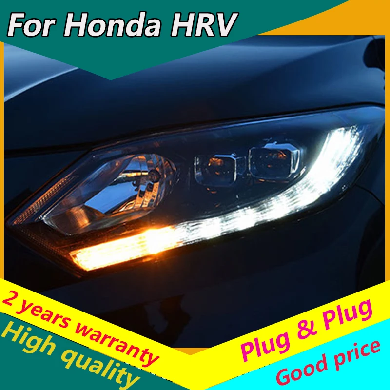 KOWELL Car Styling For honda HRV headlights For VEZEL HRV LED head lamp Angel eye led DRL front light Bi-Xenon Lens xenon HID
KOWELL Car Styling For honda HRV headlights For VEZEL HRV LED head lamp Angel eye led DRL front light Bi-Xenon Lens xenon HID