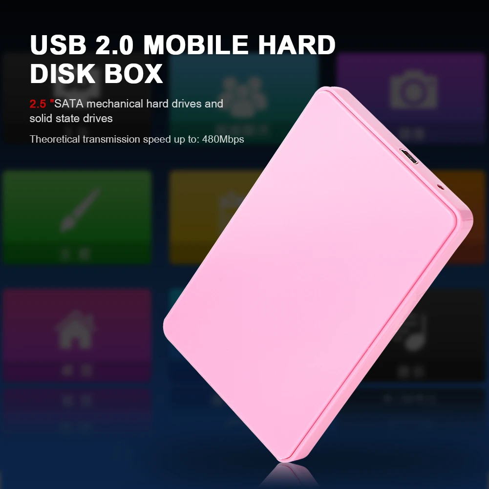 Внешний жесткий диск SATA HDD 2,5 дюйма, USB 2,0, чехол для ПК Win7/Win8/Win10/MAC OS
Внешний жесткий диск SATA HDD 2,5 дюйма, USB 2,0, чехол для ПК Win7/Win8/Win10/MAC OS