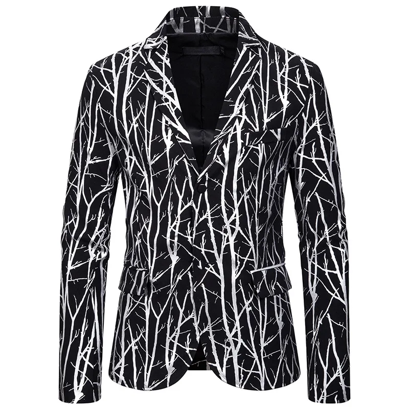 Men Casual Suit Jacket for Costumes Singer Twigs Bronzing Evening Dresses Fashion Slim Suits Silver Gold
Men Casual Suit Jacket for Costumes Singer Twigs Bronzing Evening Dresses Fashion Slim Suits Silver Gold