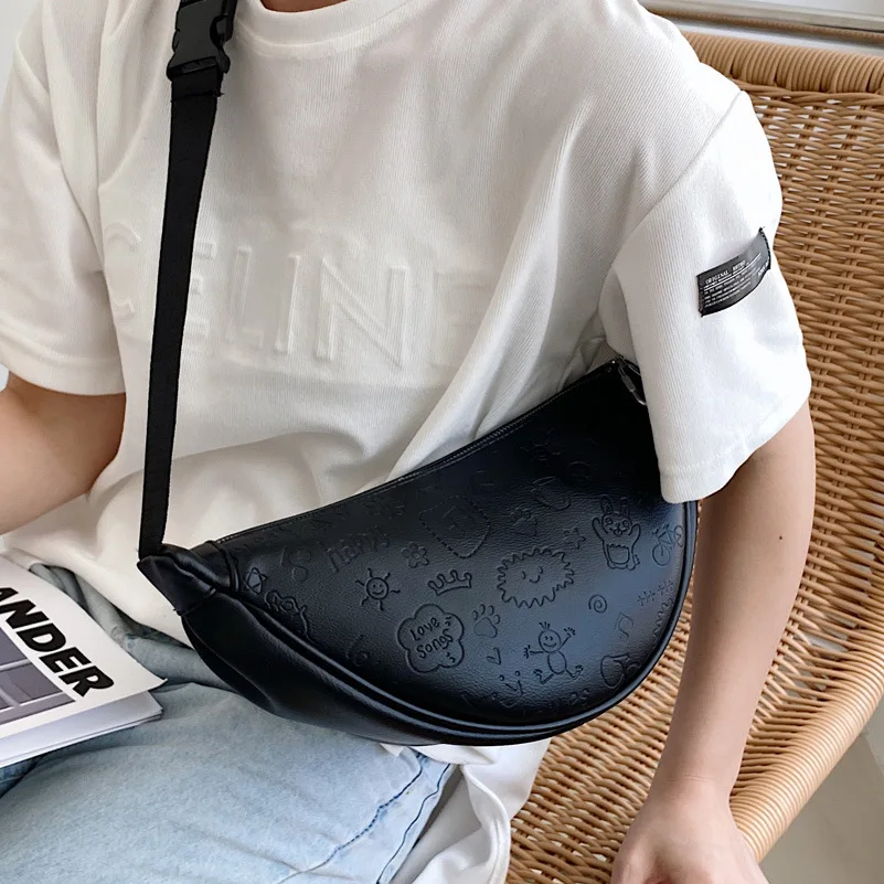 High Quality Cartoon Embossed Light Sports Dumpling Bag 2021 Summer New Style Korean Casual Fashion One-shoulder Messenger Bag
High Quality Cartoon Embossed Light Sports Dumpling Bag 2021 Summer New Style Korean Casual Fashion One-shoulder Messenger Bag