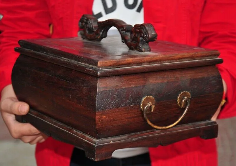 wedding decoration 9" China Huanghuali wood Ruyi dynasty palace container Jewelry Box storage Boxes 
wedding decoration 9" China Huanghuali wood Ruyi dynasty palace container Jewelry Box storage Boxes
