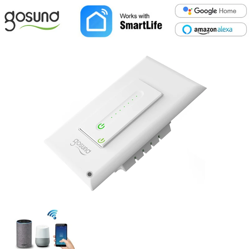 New Gosund SW2 US Smart Dimmer Switch WiFi Smart Light Switch Work With Alexa Google Home Smart Life/Gosund APP Remote Control
New Gosund SW2 US Smart Dimmer Switch WiFi Smart Light Switch Work With Alexa Google Home Smart Life/Gosund APP Remote Control