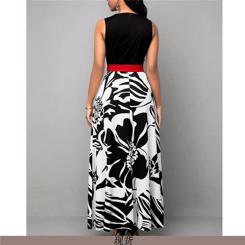 European American Sleeveless Dress Women Fashion Print Vest Round Neck Slim African Dress 2021 Summer New Loose Dress Vestidos
European American Sleeveless Dress Women Fashion Print Vest Round Neck Slim African Dress 2021 Summer New Loose Dress Vestidos