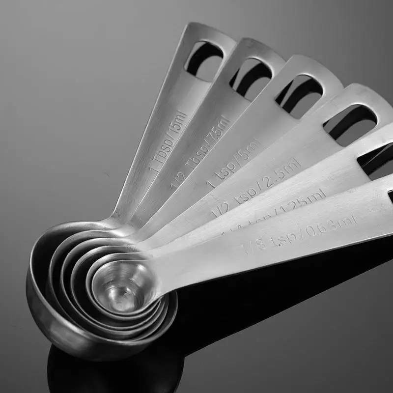 6pcs/set Multi-function Spoons/Cup Measuring Spoon Set Stainless Steel Teaspoons Baking Accessories Kitchen Gadgets
6pcs/set Multi-function Spoons/Cup Measuring Spoon Set Stainless Steel Teaspoons Baking Accessories Kitchen Gadgets