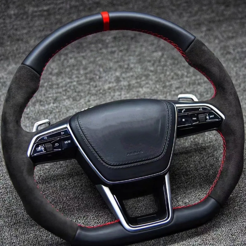 Flat 100% Real Carbon Fiber racing steering wheel compatible For Audi A6 A6L A7 C8 2019 2020 2021
Flat 100% Real Carbon Fiber racing steering wheel compatible For Audi A6 A6L A7 C8 2019 2020 2021