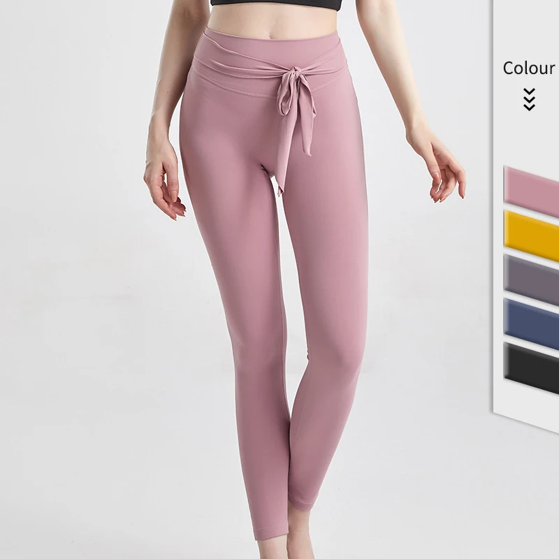 Bauhinia Fashion Lace-up Seamless Yoga Pants Women Gym Jogging Stretchy High Waist Leggings Hip Lifting Quick-drying Tights Pant
Bauhinia Fashion Lace-up Seamless Yoga Pants Women Gym Jogging Stretchy High Waist Leggings Hip Lifting Quick-drying Tights Pant
