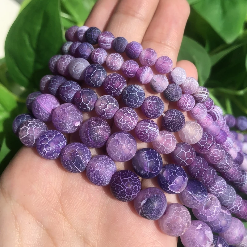 Purple Frosted Agates Onyx Round Loose Beads for Jewelry Making Diy Bracelet 15 inches Pick Size 4/6/8/10/12mm Wholesale
Purple Frosted Agates Onyx Round Loose Beads for Jewelry Making Diy Bracelet 15 inches Pick Size 4/6/8/10/12mm Wholesale