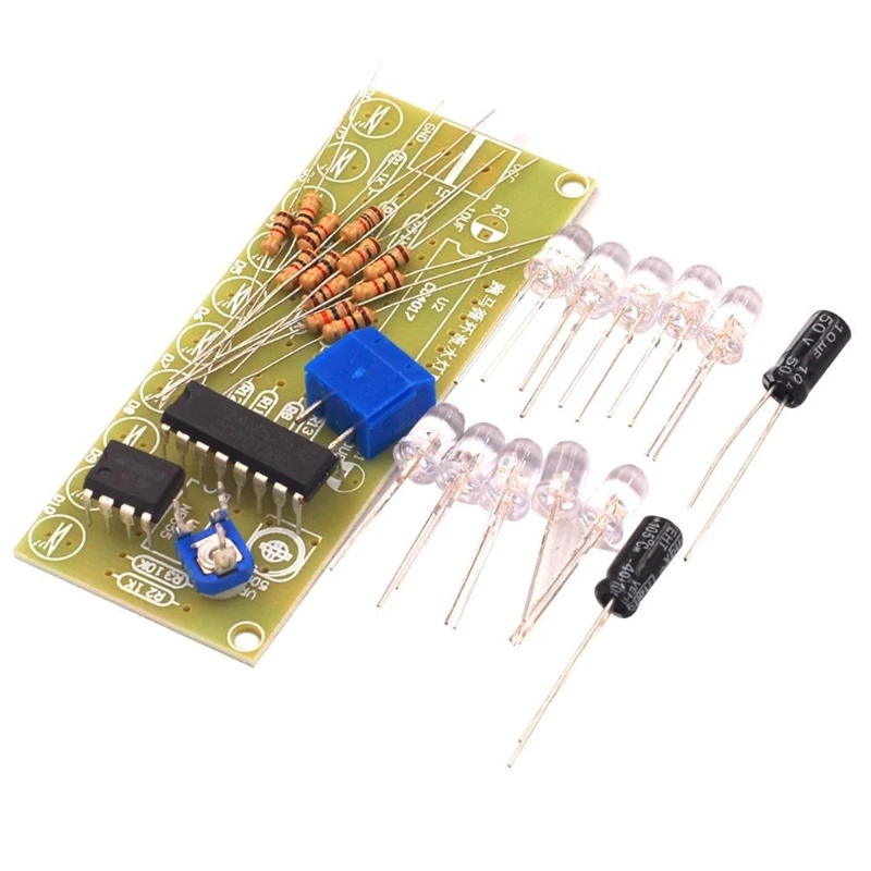 Digital 10 LED Electronic Clock Production Suite DIY Kits Set 4.5-6V Circuit Board Practice Learning Board Module 
Digital 10 LED Electronic Clock Production Suite DIY Kits Set 4.5-6V Circuit Board Practice Learning Board Module