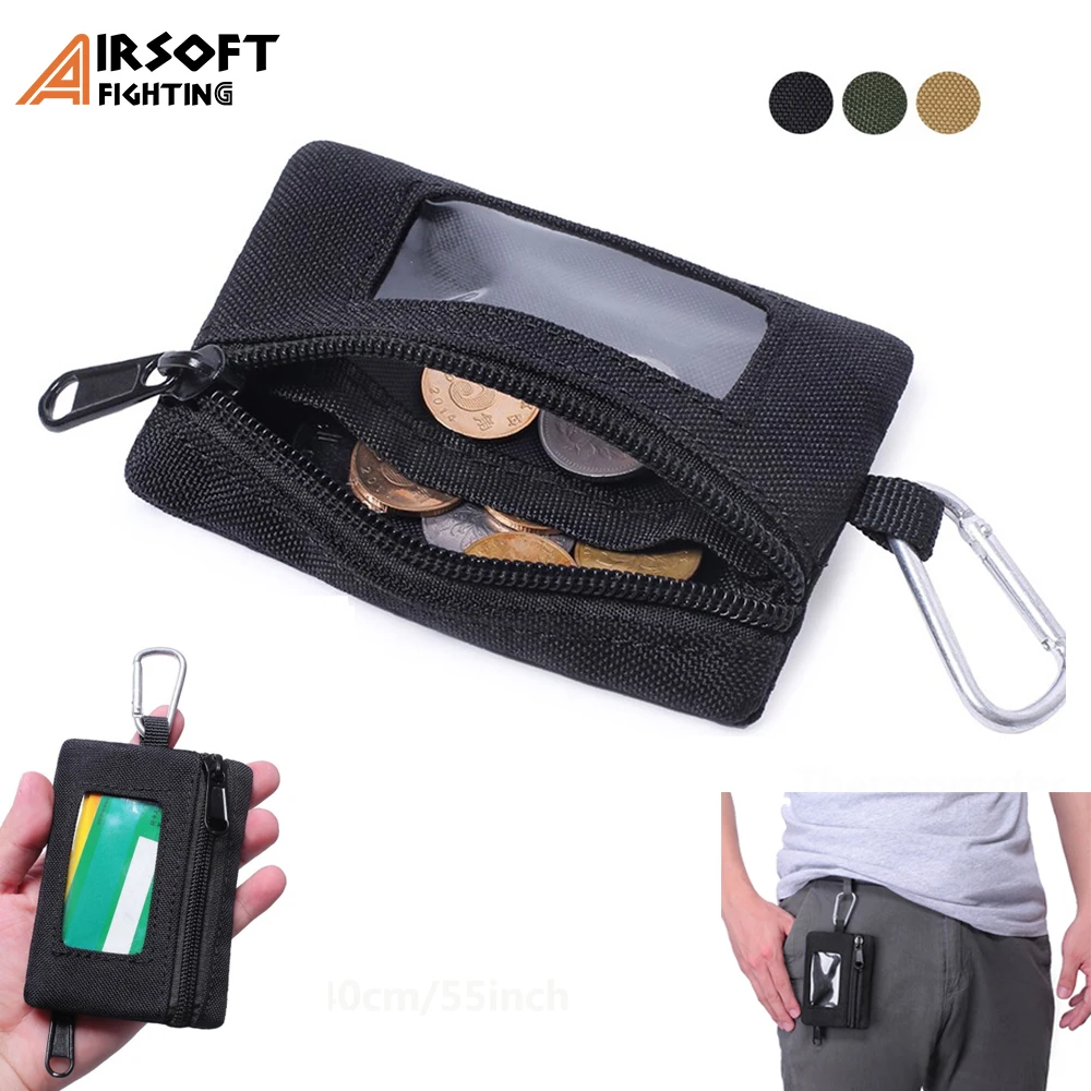 Tactical Wallet EDC Pouch 1000D Card Holder Waist Bag Coin Purse Key Pouch with Carabiner Zipper Pocket Outdoor Accessory Bag
Tactical Wallet EDC Pouch 1000D Card Holder Waist Bag Coin Purse Key Pouch with Carabiner Zipper Pocket Outdoor Accessory Bag