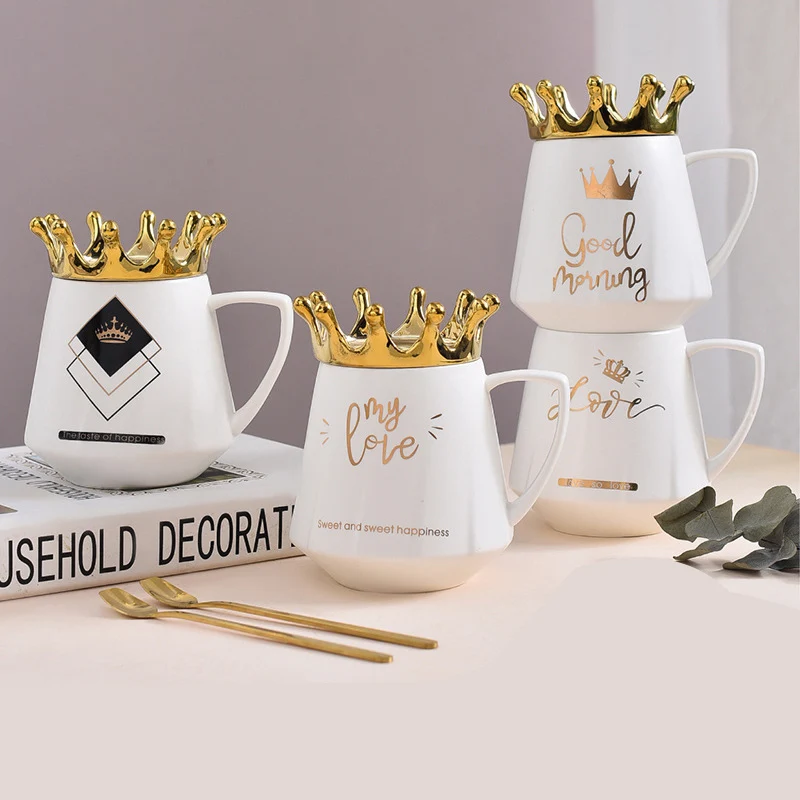 INS Creative Crown Ceramic Cup Personality Lovely Mug Household Water Cup with Cover Milk Breakfast Mugs Friends Drinkware Gift
INS Creative Crown Ceramic Cup Personality Lovely Mug Household Water Cup with Cover Milk Breakfast Mugs Friends Drinkware Gift