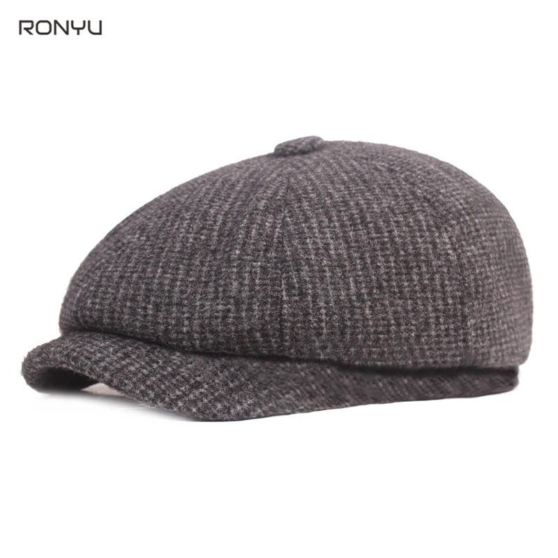 Vintage Man Cap Classic Man Newsboy Cap Autumn Winter Hat with Ear Flap Elder Man Dad Hat Warm Ivy Flat Cap Wool Blend BJM32 
Vintage Man Cap Classic Man Newsboy Cap Autumn Winter Hat with Ear Flap Elder Man Dad Hat Warm Ivy Flat Cap Wool Blend BJM32