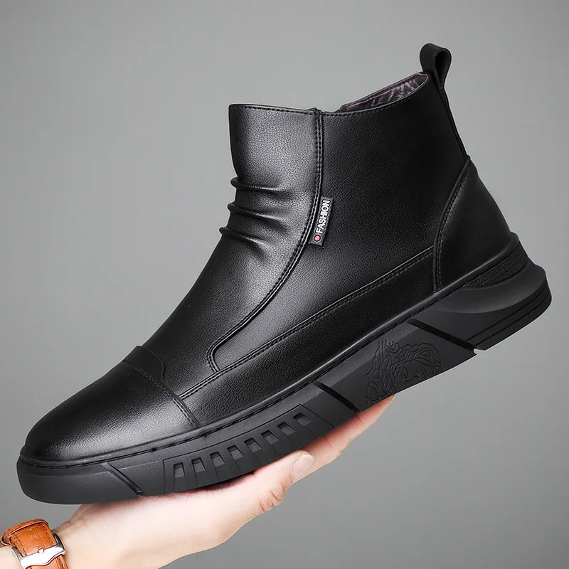 Botas Hombre Men Shoe Winter Genuine Leather Chelsea Boots 100% Pure Wool Keeps Warm Fashion Martin Ankle Boots Zapatos Hombre
Botas Hombre Men Shoe Winter Genuine Leather Chelsea Boots 100% Pure Wool Keeps Warm Fashion Martin Ankle Boots Zapatos Hombre