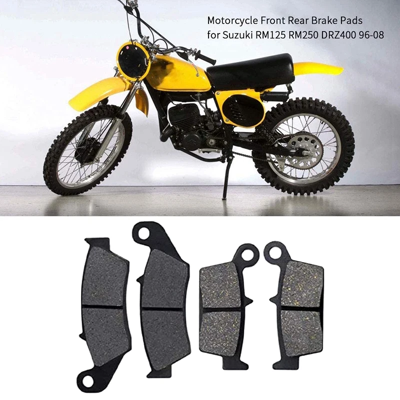 Motorcycle Front and Rear Brake Pads Disc Brake Pads for SUZUKI RM125 06-09 DRZ400E 2000- 2007 DRZ400S 2000- 2017
Motorcycle Front and Rear Brake Pads Disc Brake Pads for SUZUKI RM125 06-09 DRZ400E 2000- 2007 DRZ400S 2000- 2017