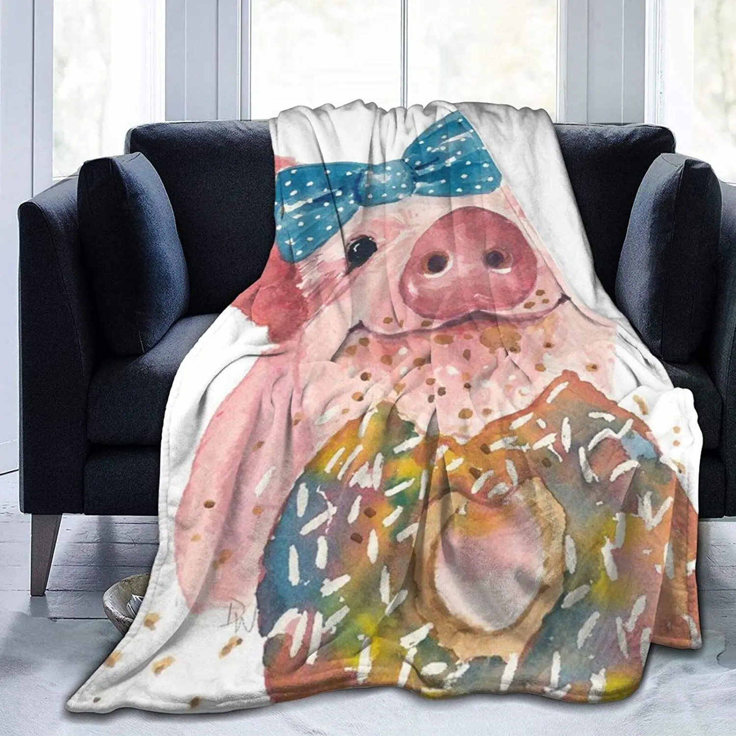 Pig blanket Fleece Blankets Cozy Warm Throw Blanket Suitable for All Living Rooms/Bedrooms
Pig blanket Fleece Blankets Cozy Warm Throw Blanket Suitable for All Living Rooms/Bedrooms