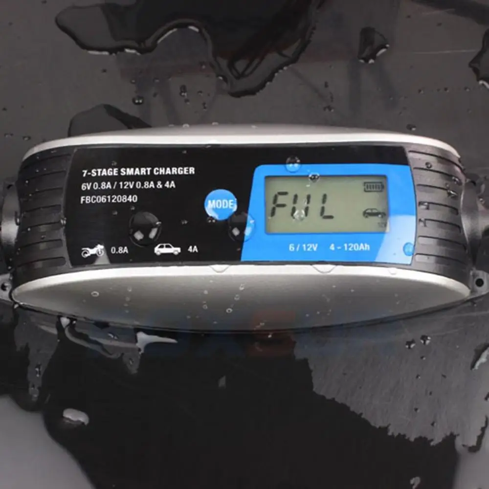 6V/12V 0.8A 4A Motorcycle EU/UK Plug Car Battery Charger Lead Acid 7-Stage Automatic Smart Waterproof Charger Dropshipping
6V/12V 0.8A 4A Motorcycle EU/UK Plug Car Battery Charger Lead Acid 7-Stage Automatic Smart Waterproof Charger Dropshipping