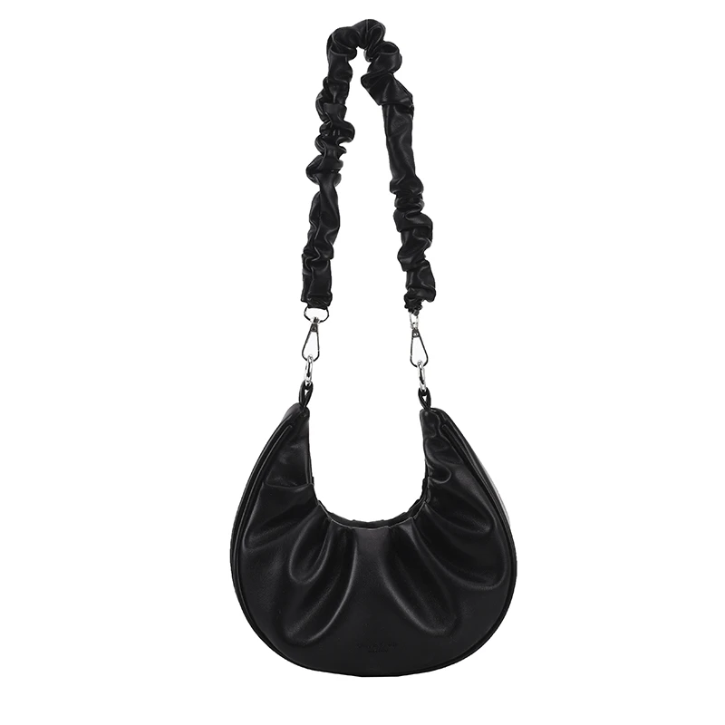 2021 Summer New Soft PU Leather Half Moon Pleated Armpit Bags Women's Designer Handbag High Capacity Shoulder Messenger Bag
2021 Summer New Soft PU Leather Half Moon Pleated Armpit Bags Women's Designer Handbag High Capacity Shoulder Messenger Bag