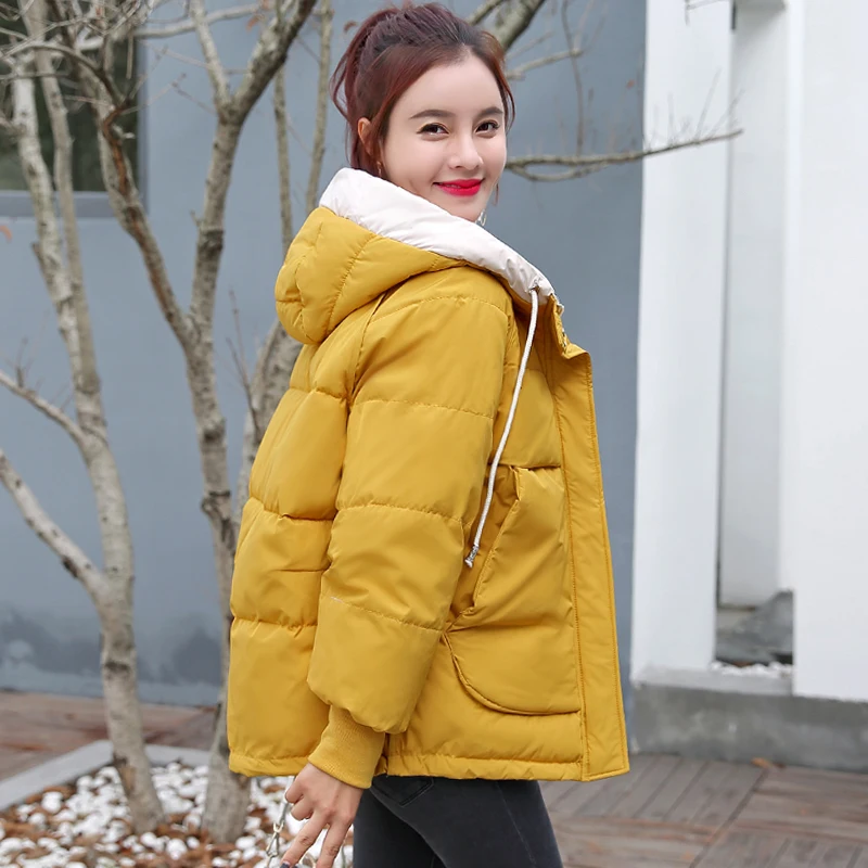 Hooded Cotton-Padded Clothes Hooded Bread Coat Parka Women's Short Korean Style Loose Thin Coat Top Flower Jacket Women
Hooded Cotton-Padded Clothes Hooded Bread Coat Parka Women's Short Korean Style Loose Thin Coat Top Flower Jacket Women