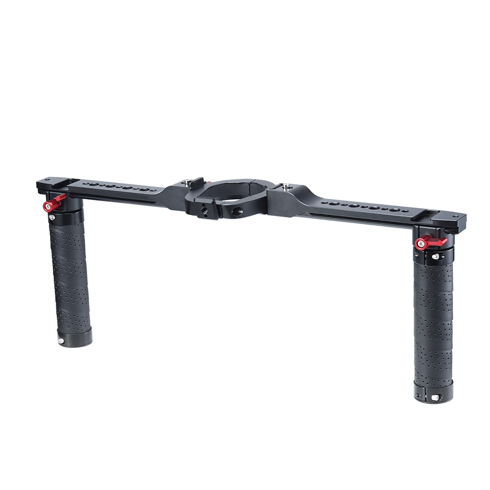 Cold Shoe Microphone Light Portable Dual Handle Grip Holder Gimbal Position Adjustable DSLR Camera Stabilizer For DJI Ronin S SC
Cold Shoe Microphone Light Portable Dual Handle Grip Holder Gimbal Position Adjustable DSLR Camera Stabilizer For DJI Ronin S SC