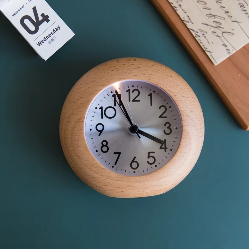 Small round egg alarm clock retro wooden luminous creative mute desk clock student bedroom bedside lazy sleepy desk clock
Small round egg alarm clock retro wooden luminous creative mute desk clock student bedroom bedside lazy sleepy desk clock