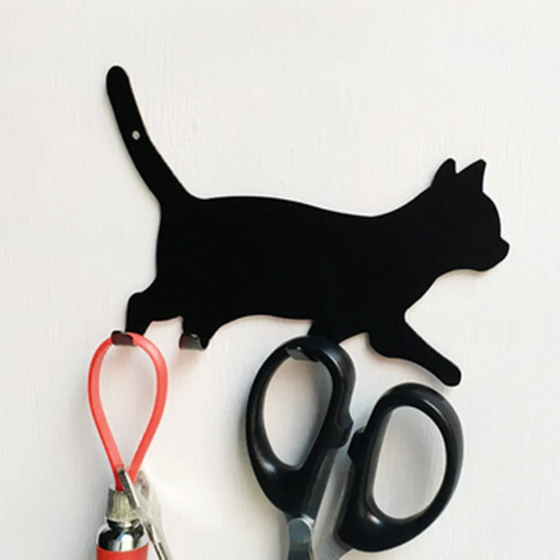 Key Rack Door Hook Accessories Holder Cat Creative Wall Paste Storage Metal Decorative Clothes Tool Hanger Walking Shaped 
Key Rack Door Hook Accessories Holder Cat Creative Wall Paste Storage Metal Decorative Clothes Tool Hanger Walking Shaped